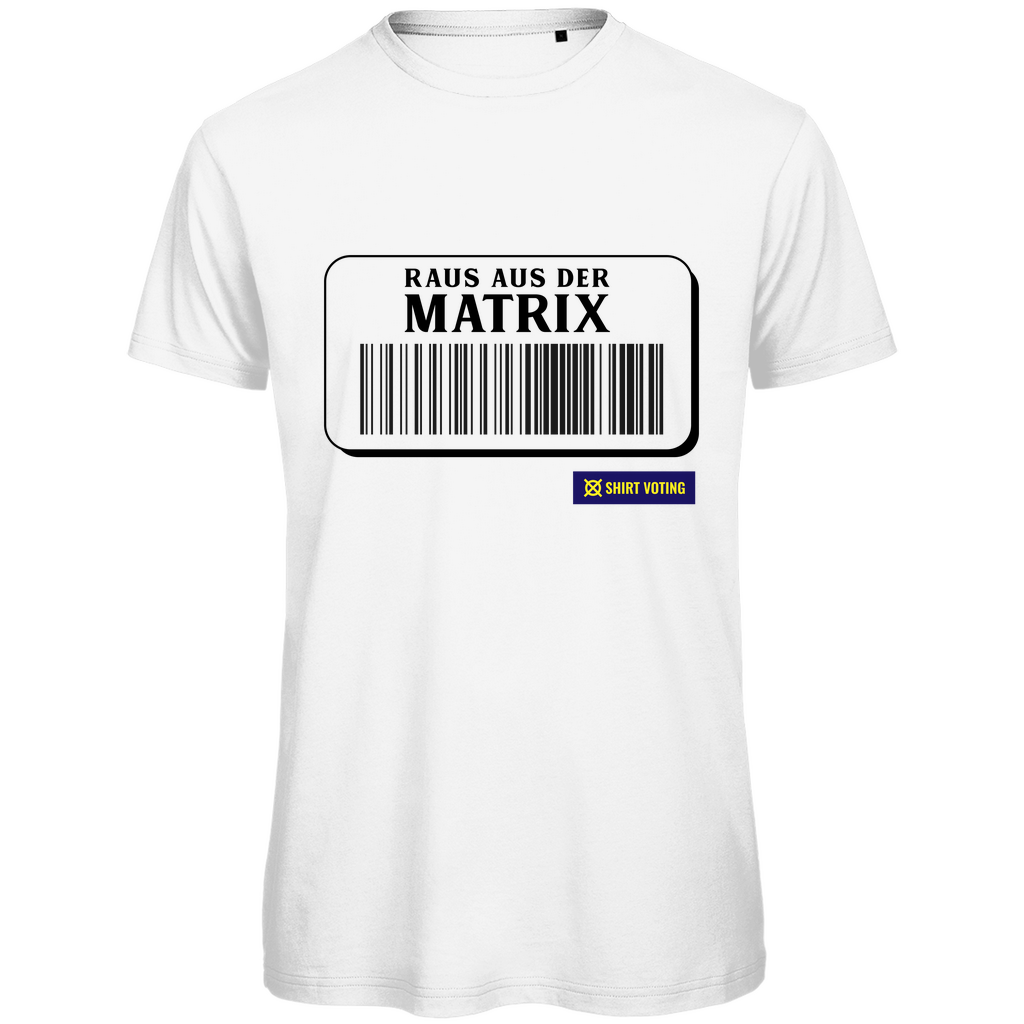 Herren Premium Bio T-Shirt Raus aus der Matrix