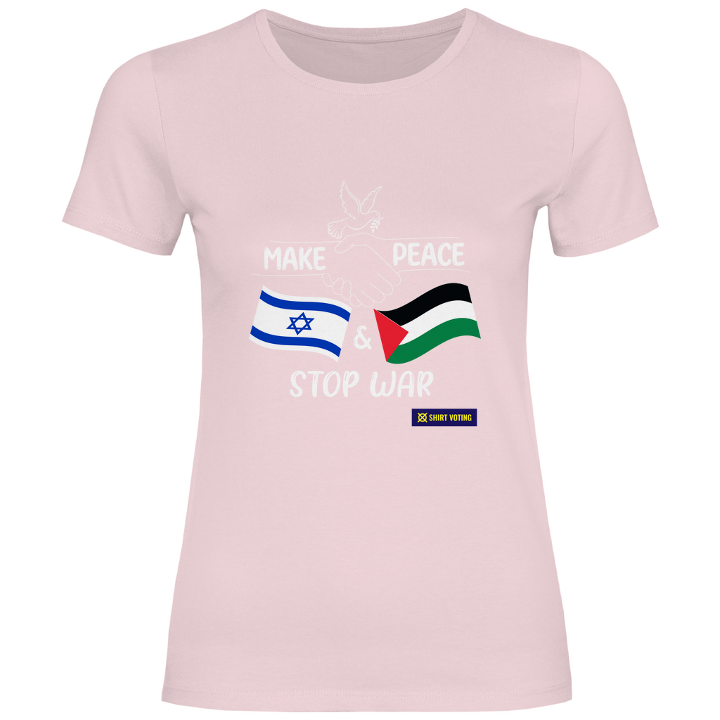 Damen T-Shirt Make Peace IL & PS