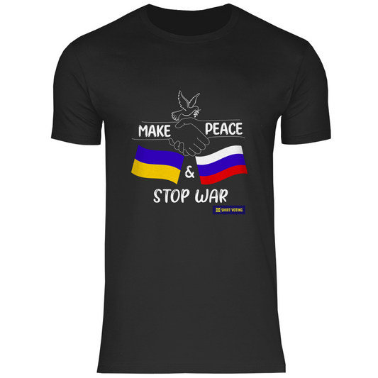 Herren T-Shirt Make Peace UA & RU