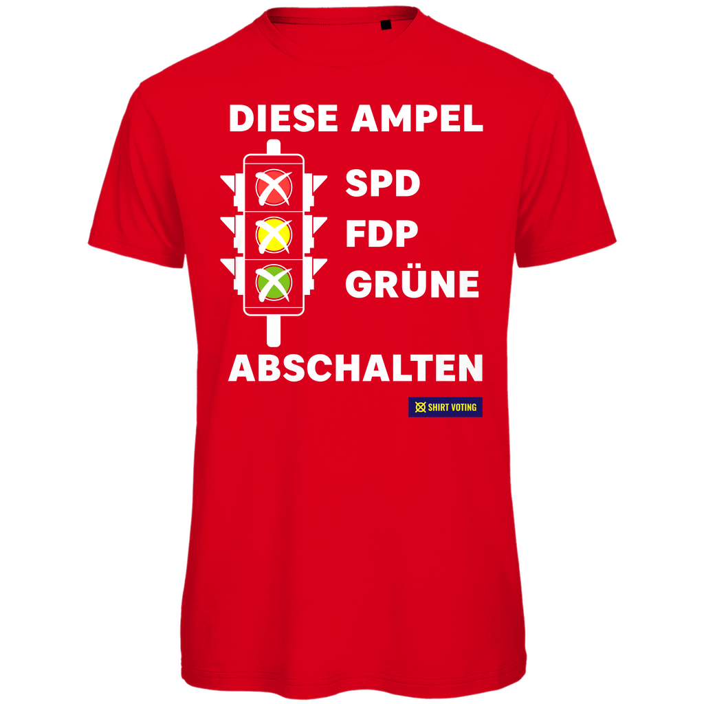 Herren Premium Bio T-Shirt Diese Ampel