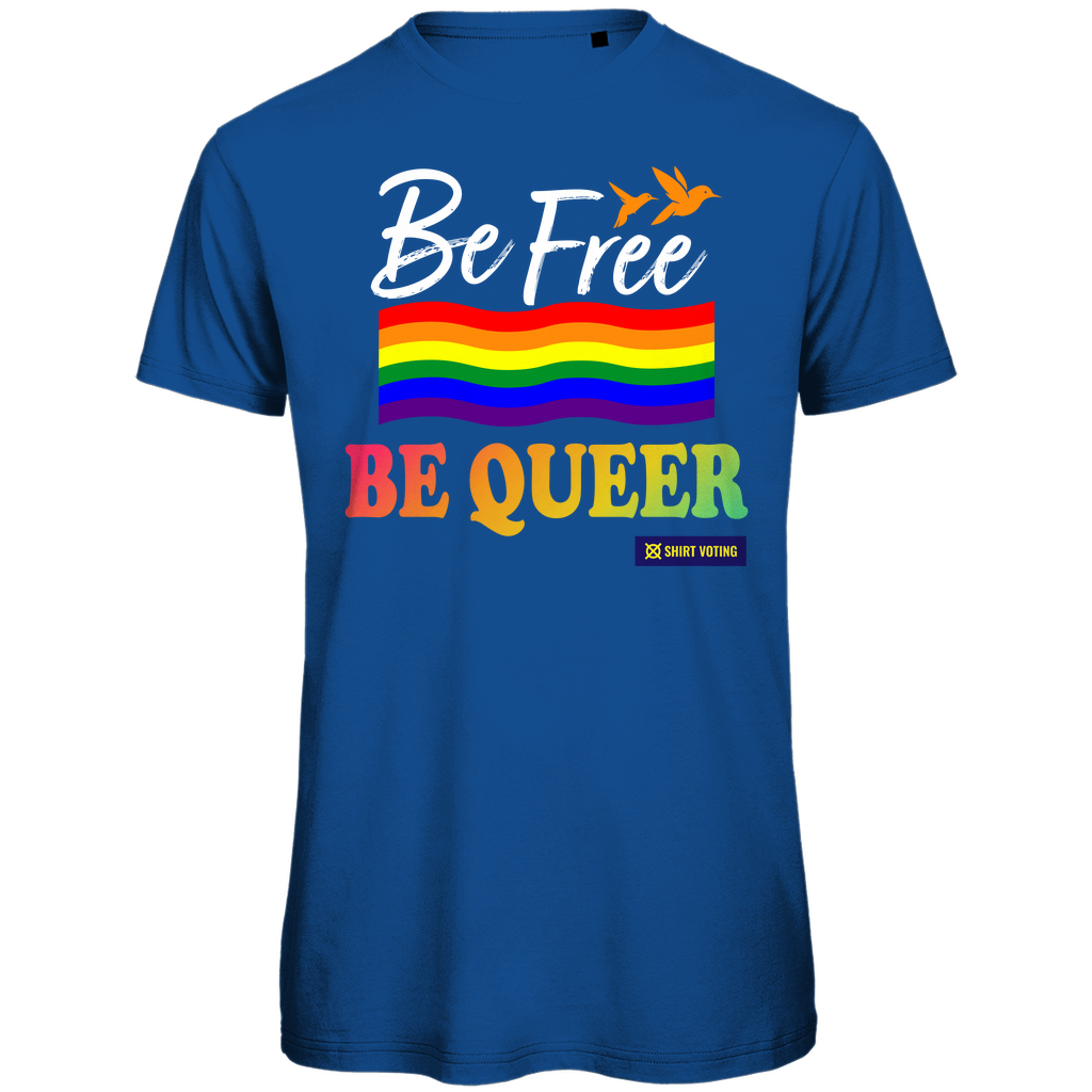 Herren Premium Bio T-Shirt Be Free Be Queer