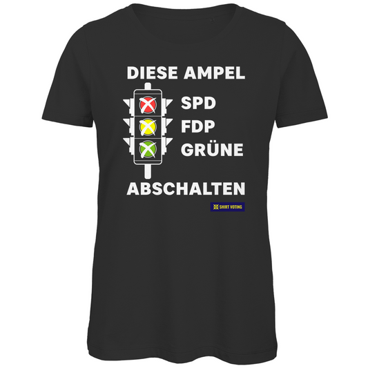 Damen Premium Bio T-Shirt Diese Ampel