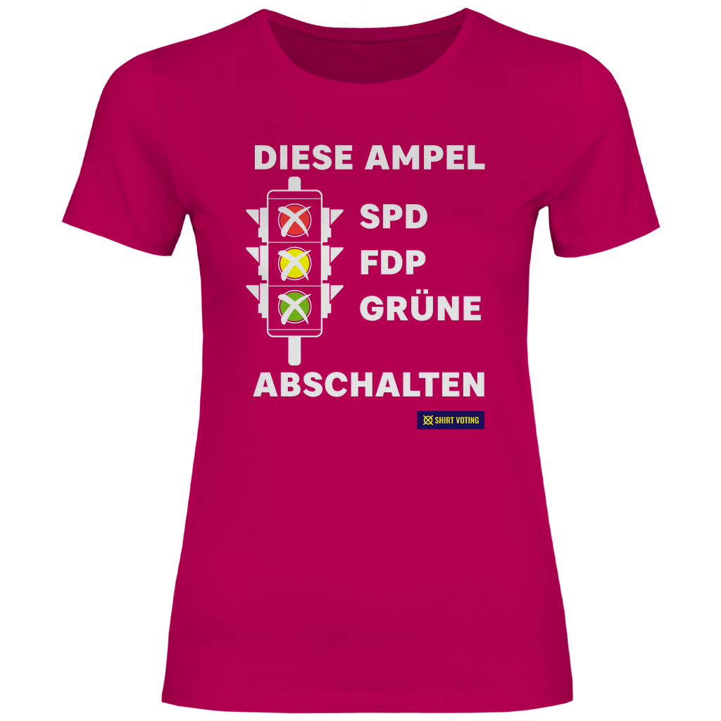 Damen T-Shirt Diese Ampel