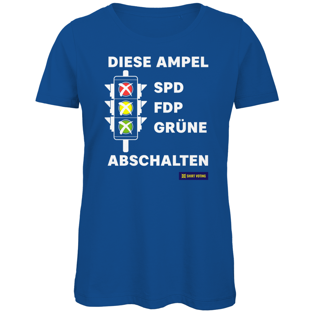 Damen Premium Bio T-Shirt Diese Ampel