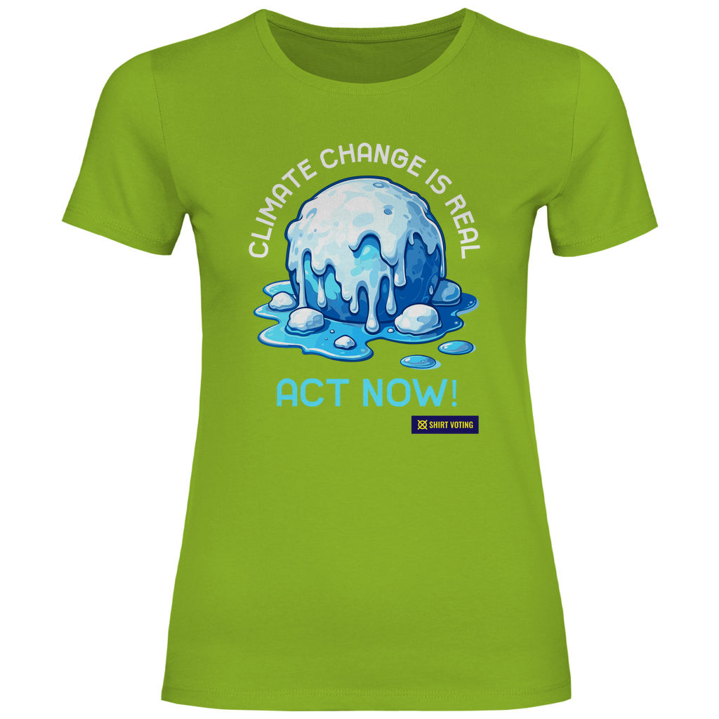 Damen T-Shirt Climate Change