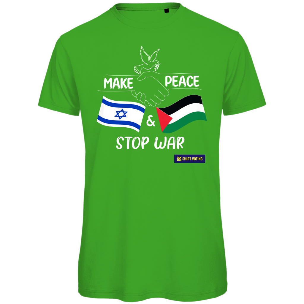 Herren Premium Bio T-Shirt Make Peace IL & PS