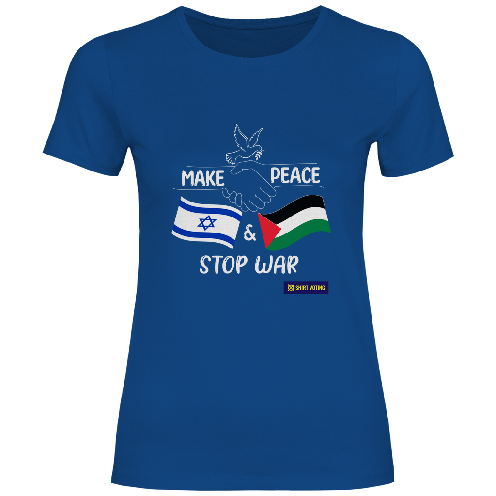 Damen T-Shirt Make Peace IL & PS