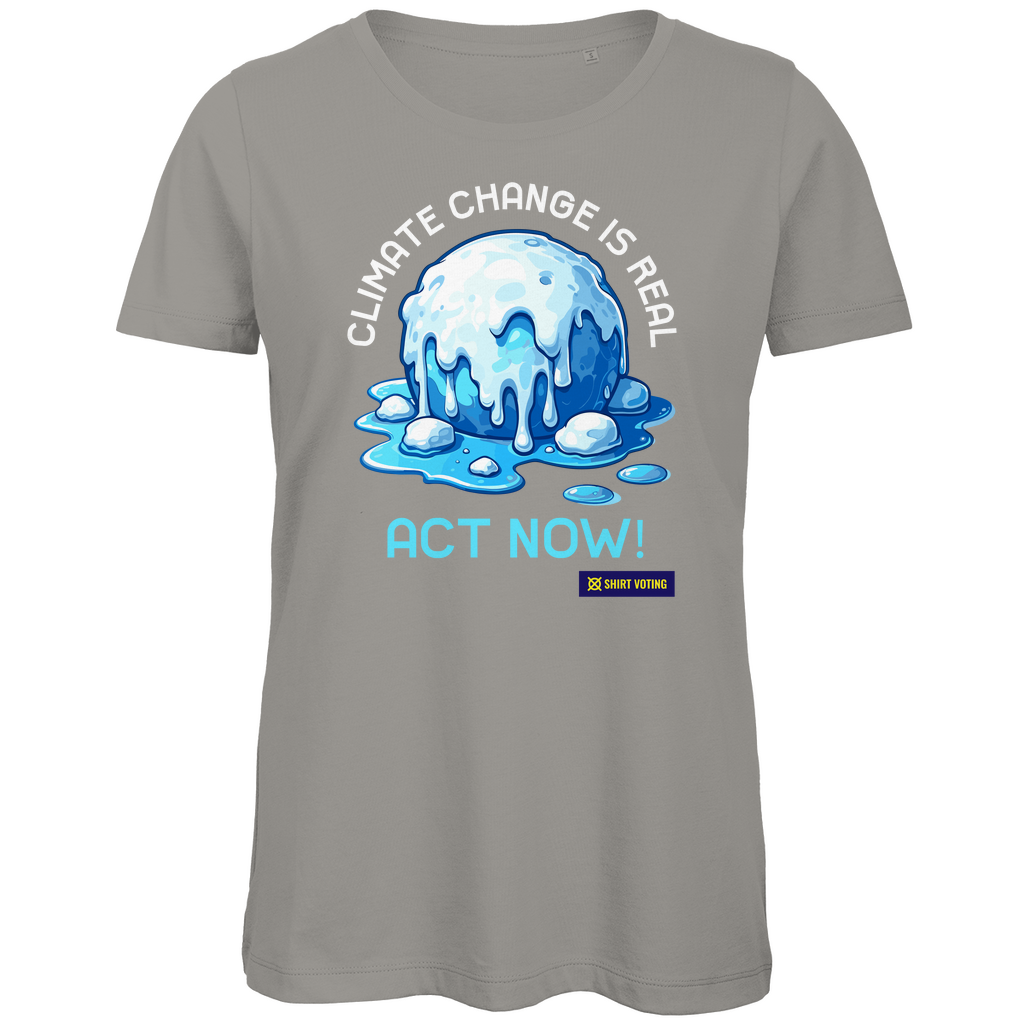 Damen Premium Bio T-Shirt Climate Change