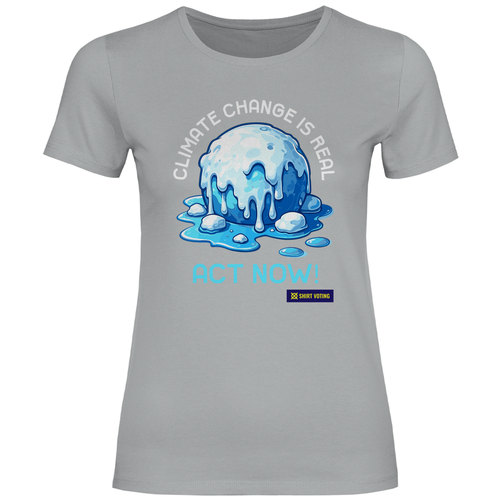 Damen T-Shirt Climate Change