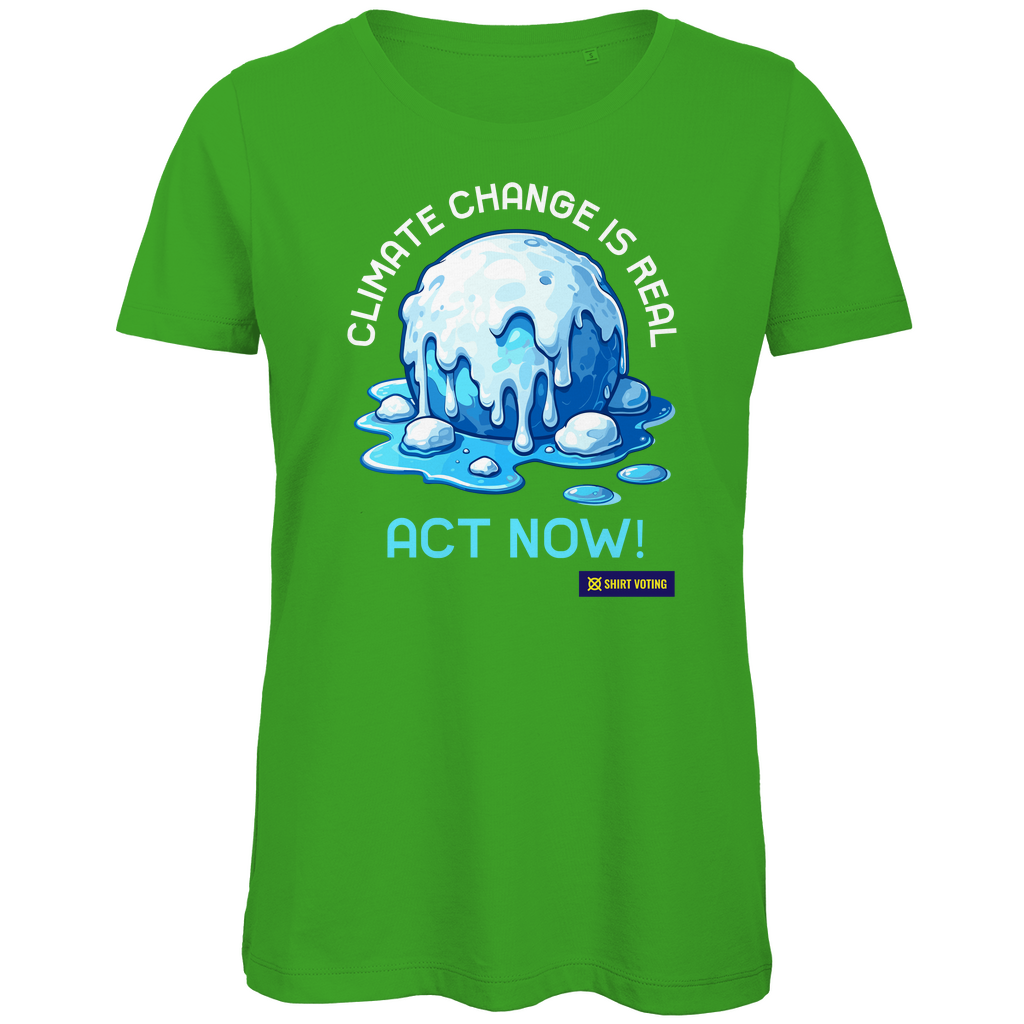 Damen Premium Bio T-Shirt Climate Change