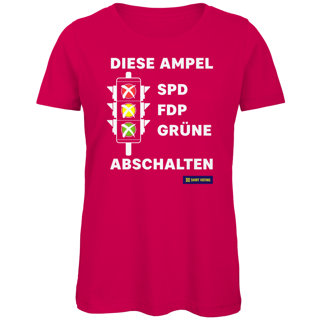 Damen Premium Bio T-Shirt Diese Ampel