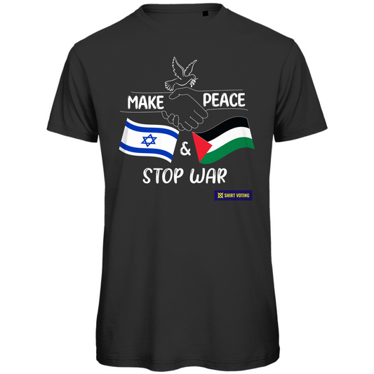 Herren Premium Bio T-Shirt Make Peace IL & PS