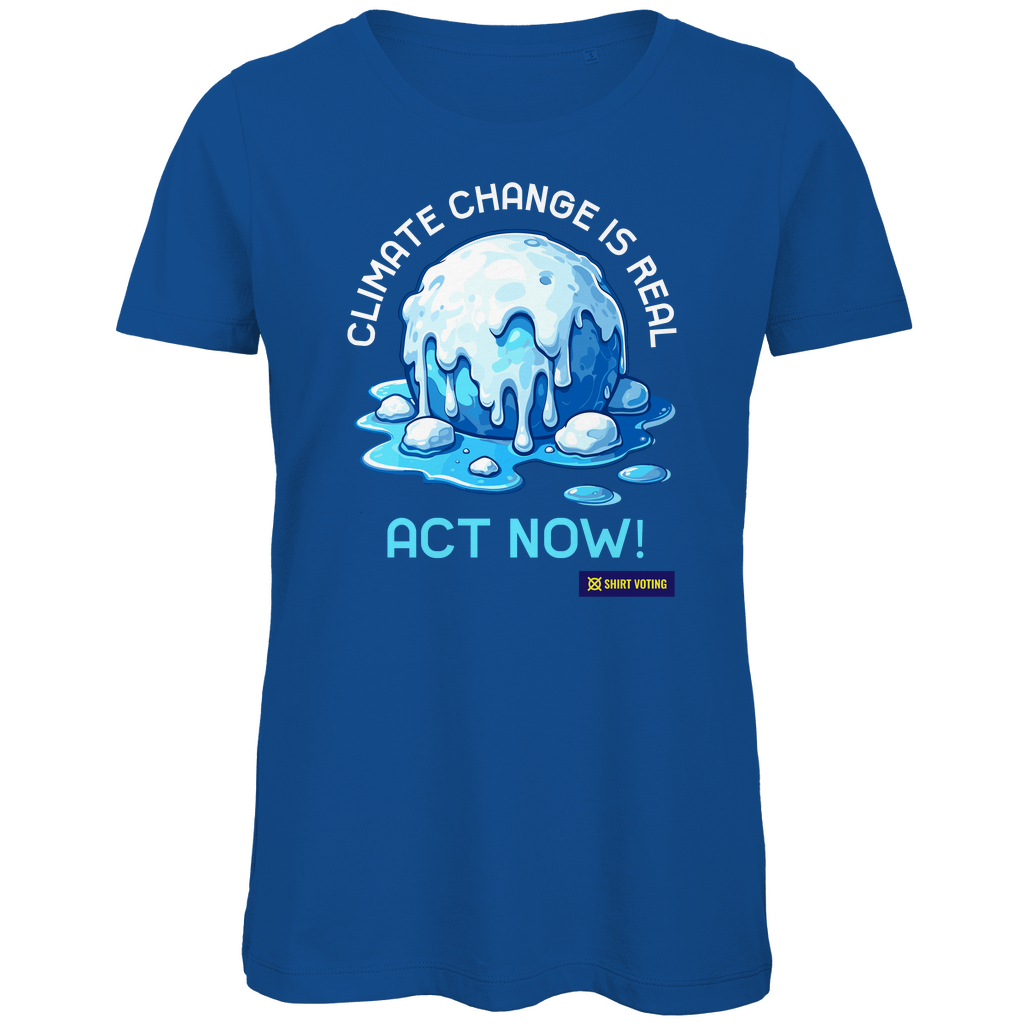 Damen Premium Bio T-Shirt Climate Change