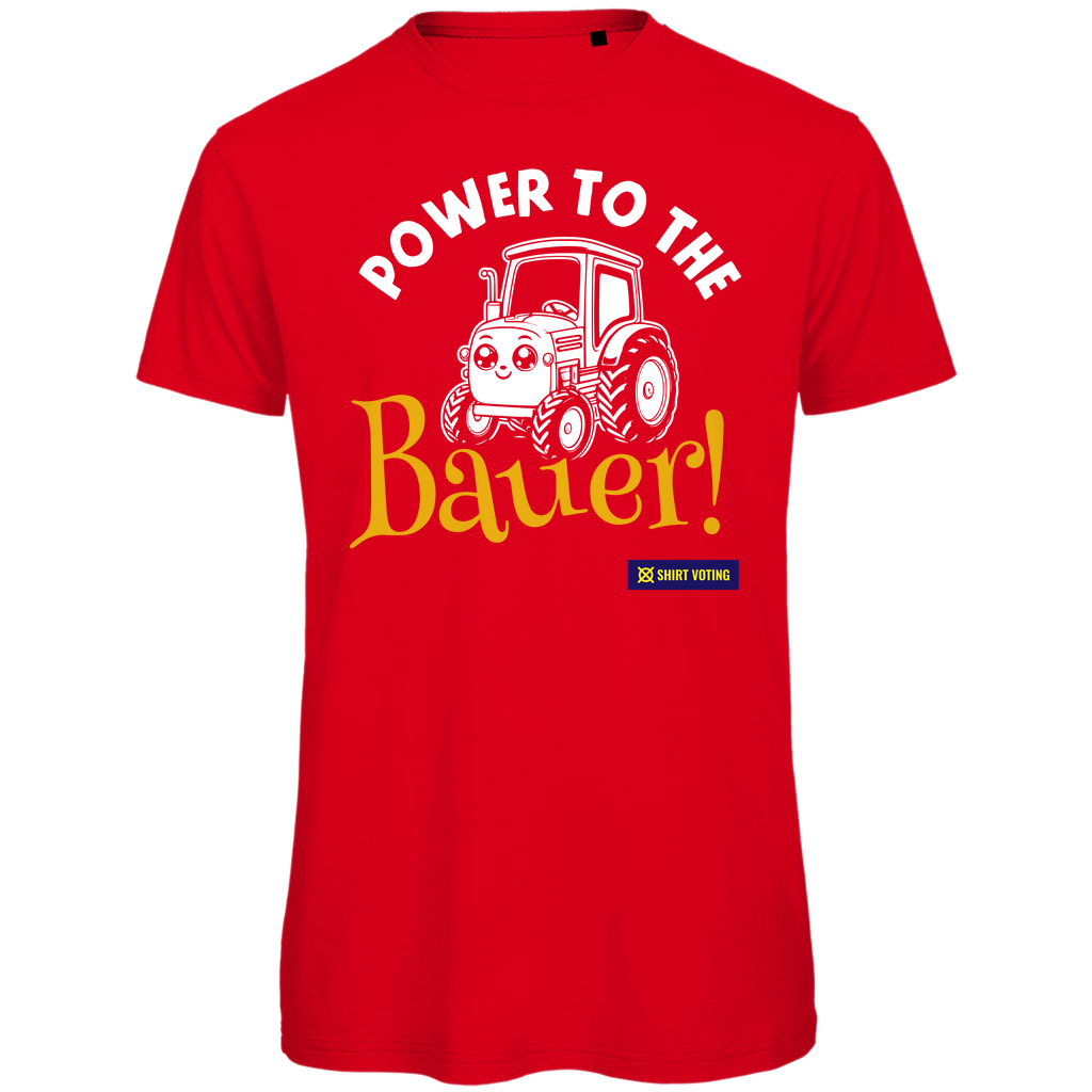 Herren Premium Bio T-Shirt Power to the Bauer!
