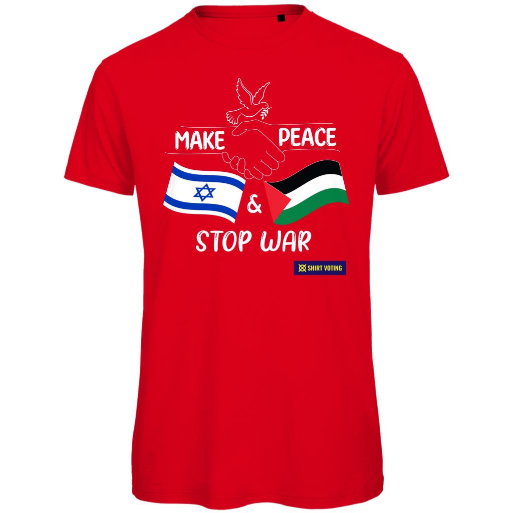 Herren Premium Bio T-Shirt Make Peace IL & PS