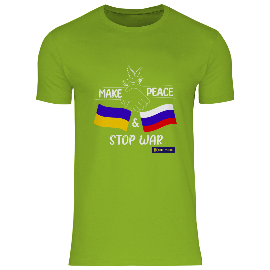 Herren T-Shirt Make Peace UA & RU