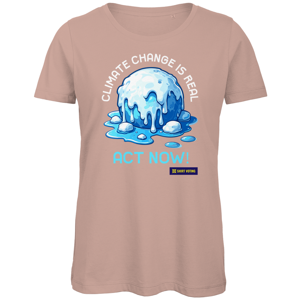 Damen Premium Bio T-Shirt Climate Change