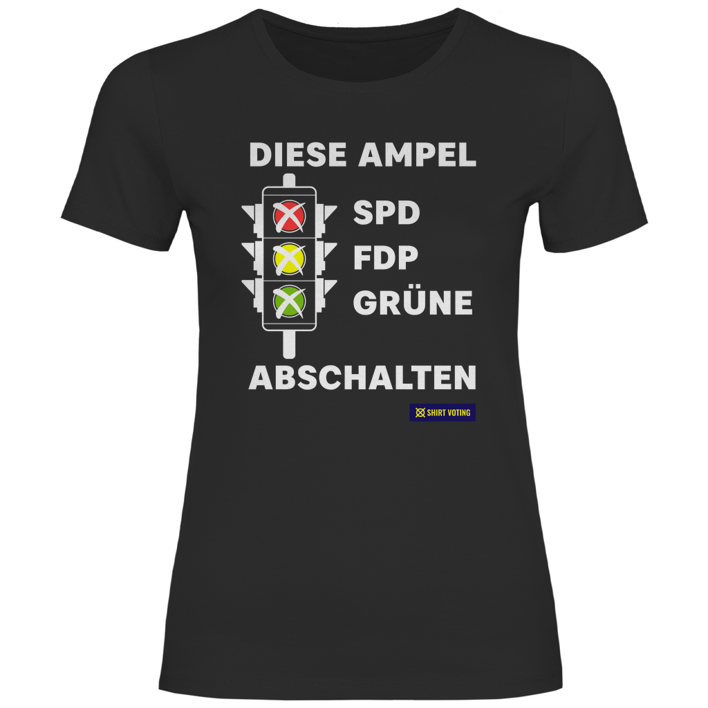 Damen T-Shirt Diese Ampel