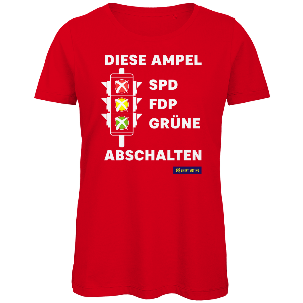 Damen Premium Bio T-Shirt Diese Ampel