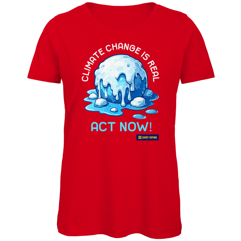 Damen Premium Bio T-Shirt Climate Change