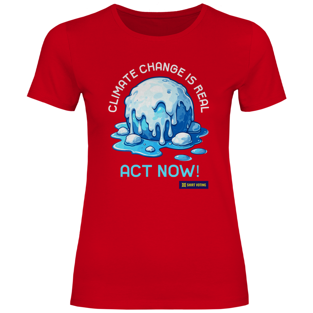 Damen T-Shirt Climate Change