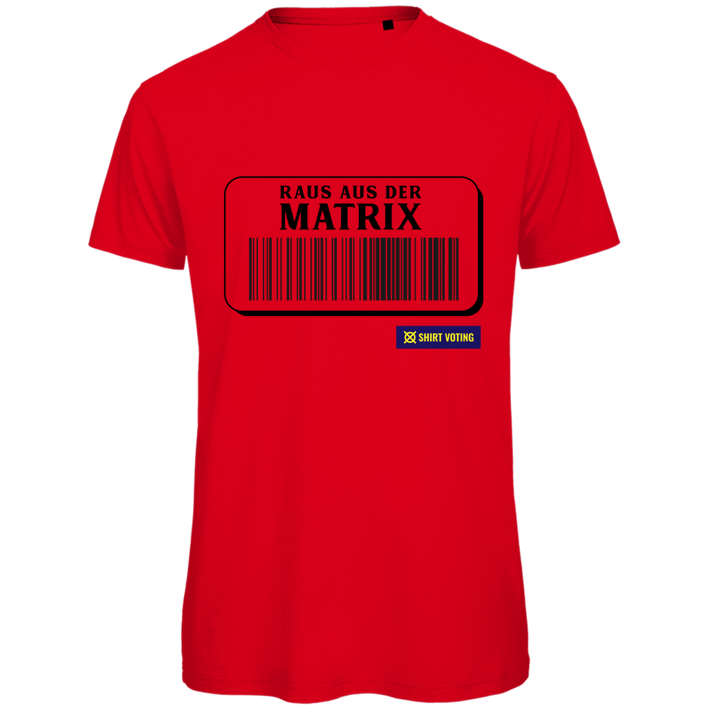 Herren Premium Bio T-Shirt Raus aus der Matrix