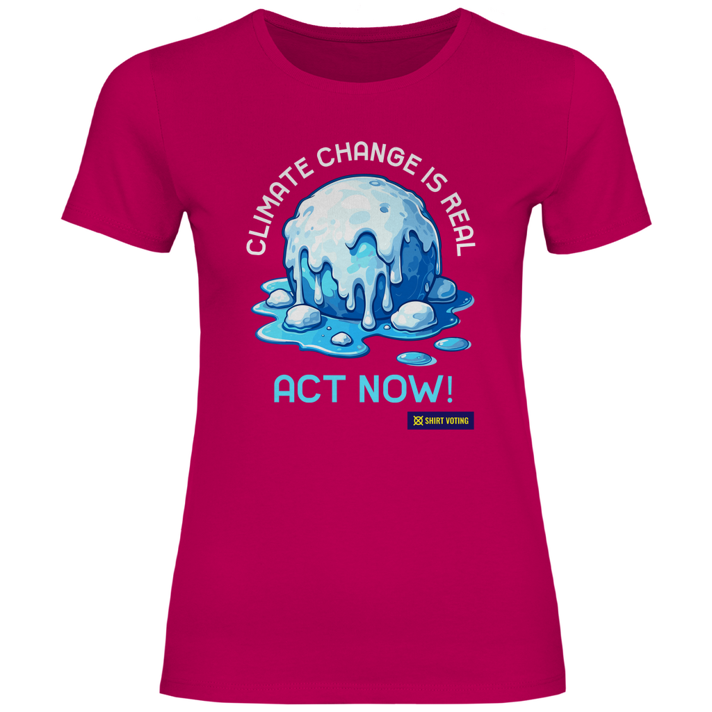Damen T-Shirt Climate Change