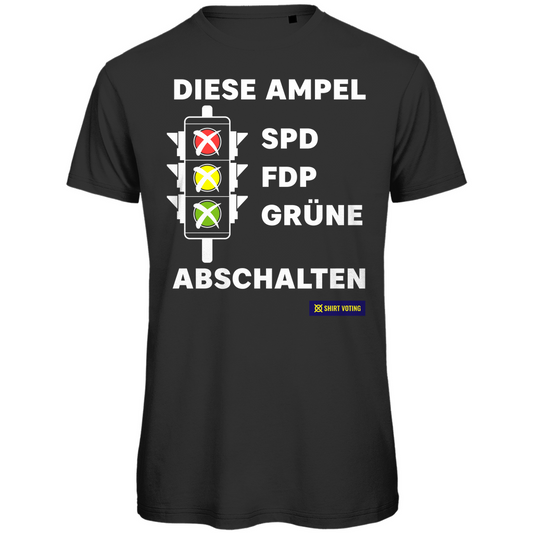 Herren Premium Bio T-Shirt Diese Ampel