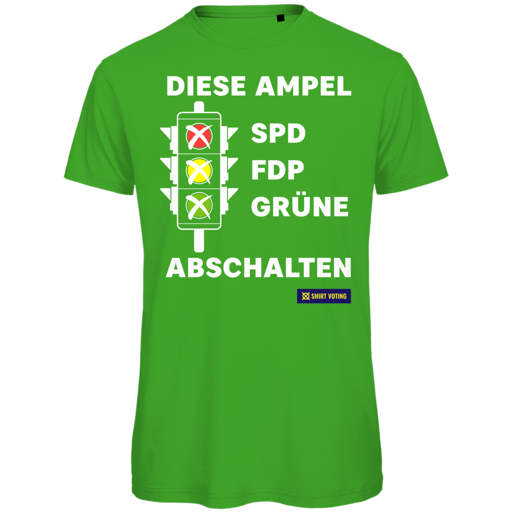 Herren Premium Bio T-Shirt Diese Ampel