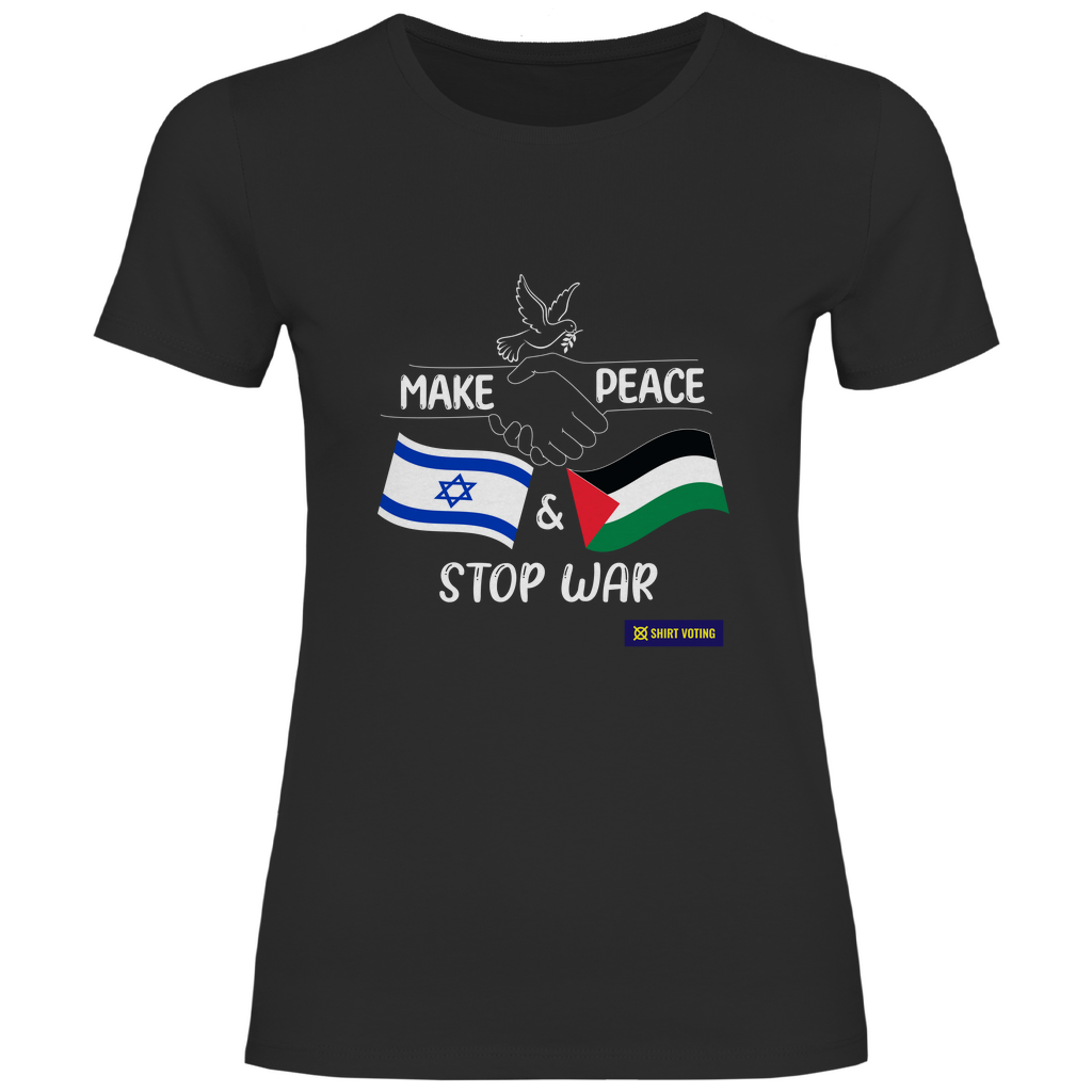 Damen T-Shirt Make Peace IL & PS