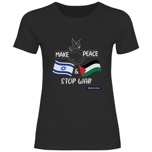 Damen T-Shirt Make Peace IL & PS