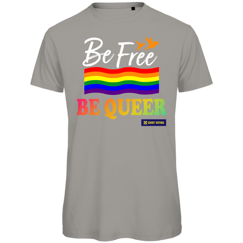 Herren Premium Bio T-Shirt Be Free Be Queer