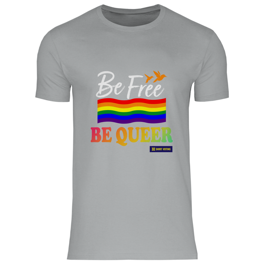 Herren T-Shirt Be Free Be Queer