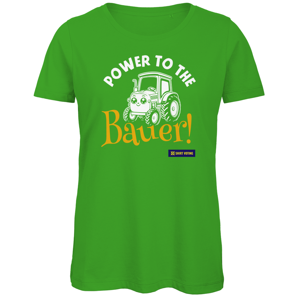 Damen Premium Bio T-Shirt Power to the Bauer!