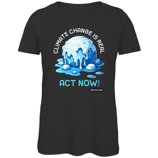 Damen Premium Bio T-Shirt Climate Change