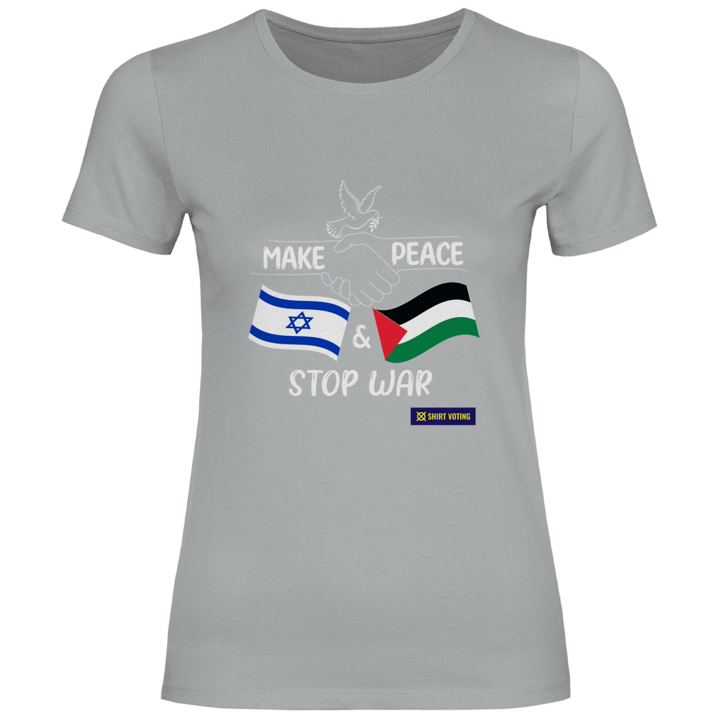 Damen T-Shirt Make Peace IL & PS