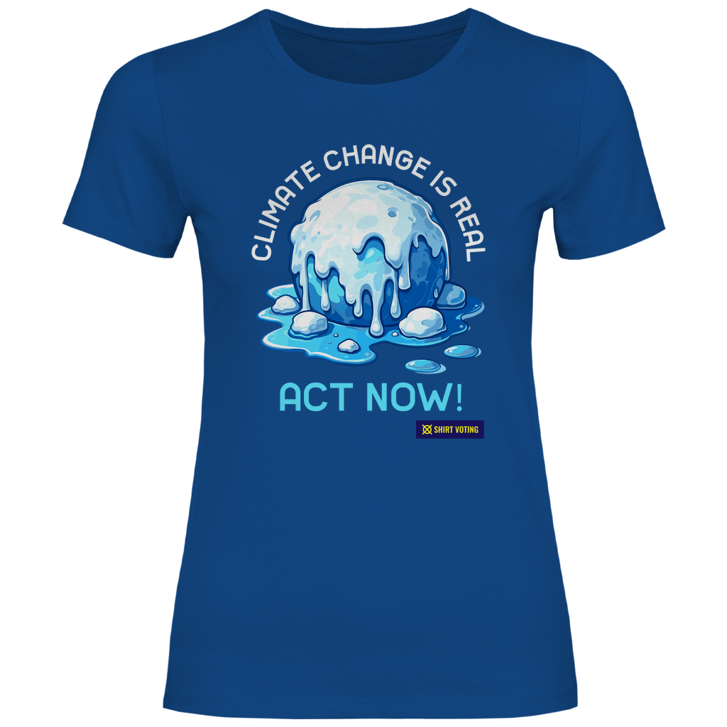 Damen T-Shirt Climate Change