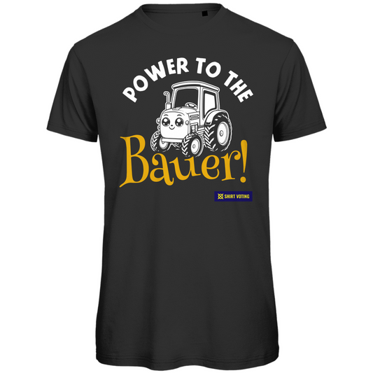 Herren Premium Bio T-Shirt Power to the Bauer!