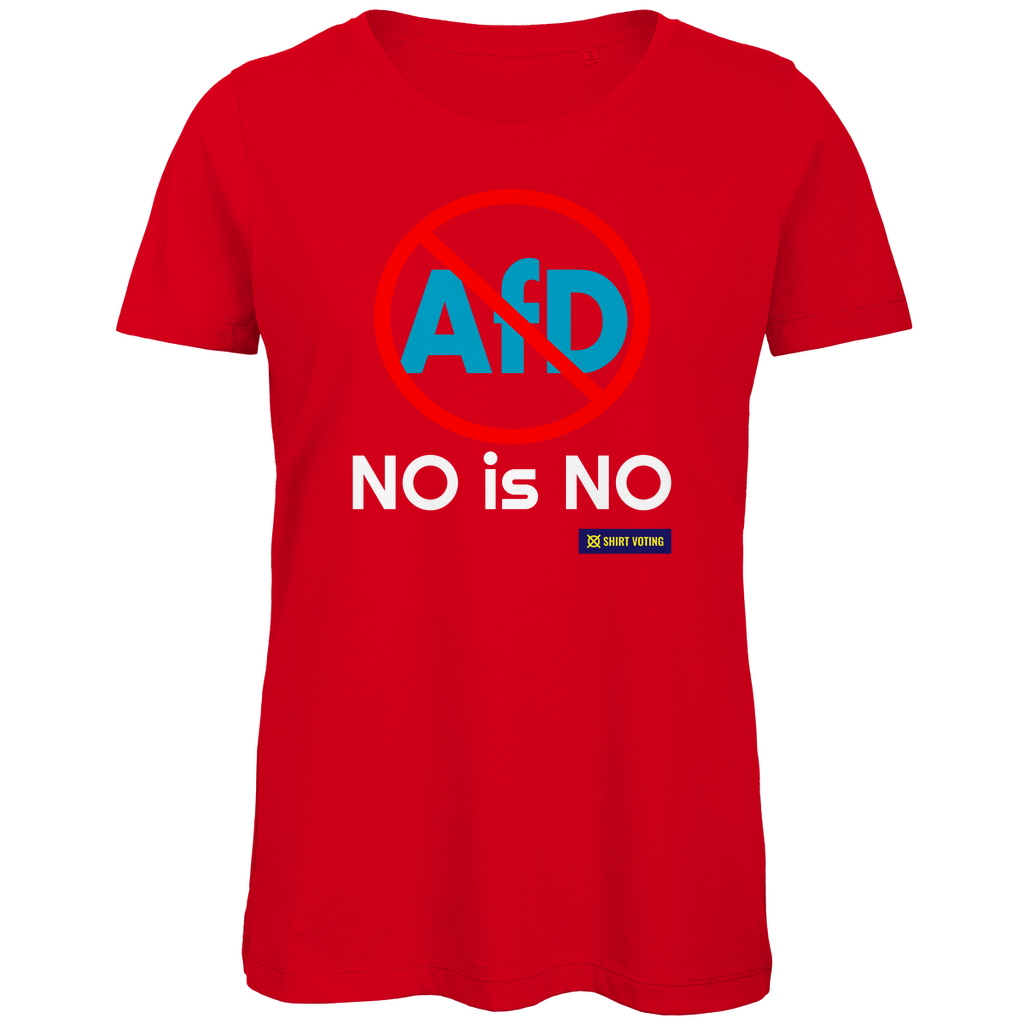 Damen Premium Bio T-Shirt AfD NO is NO
